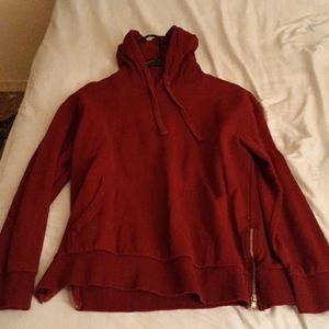 Red hoodie sweatshirt